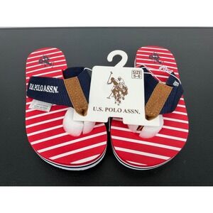 U.S. Polo Assn. Striped Flip Flops